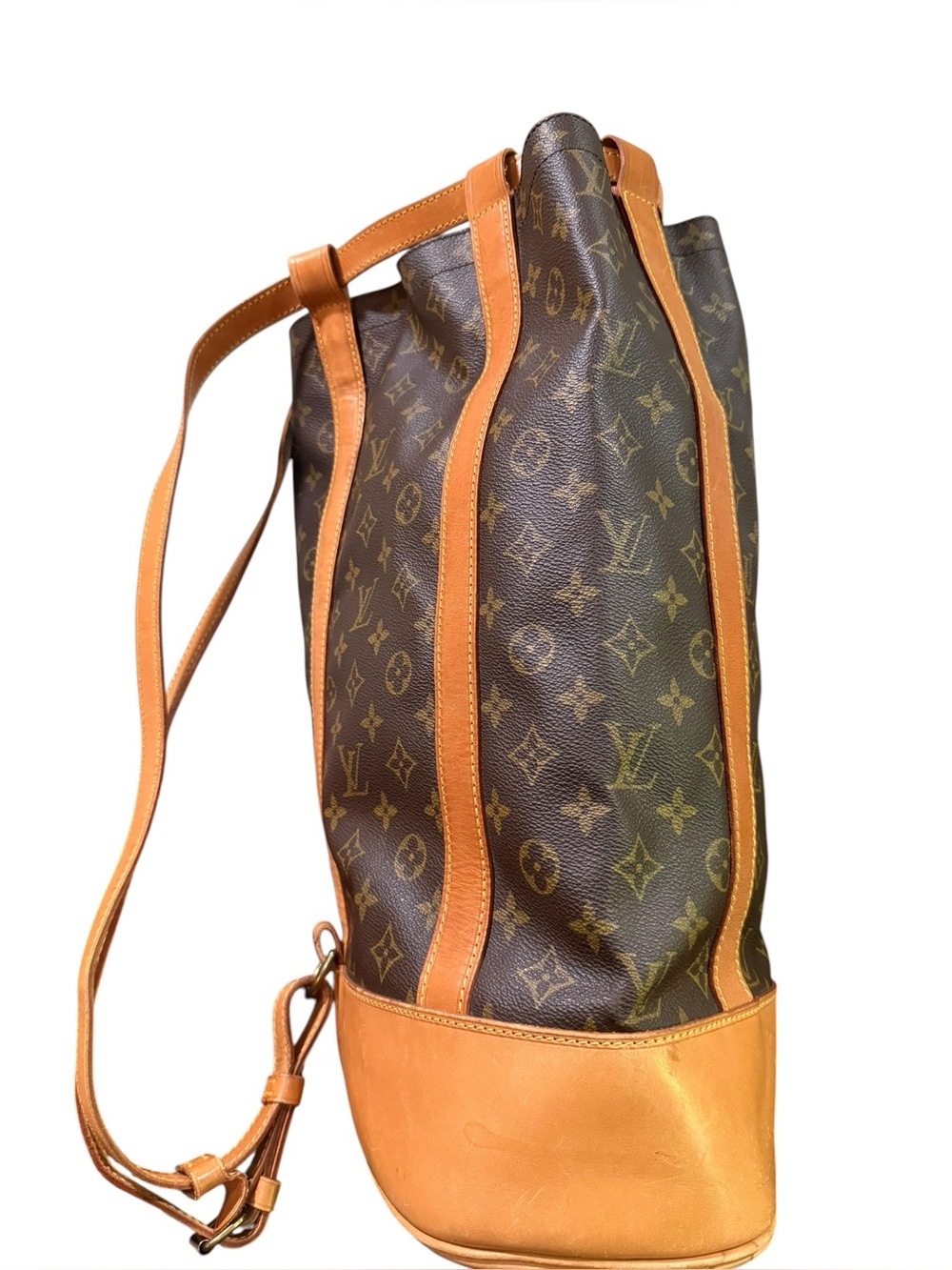 Louis Vuitton Randonnée GM Monogram Backpack Bucket Bag France Nov 1990 - Picture 5 of 16